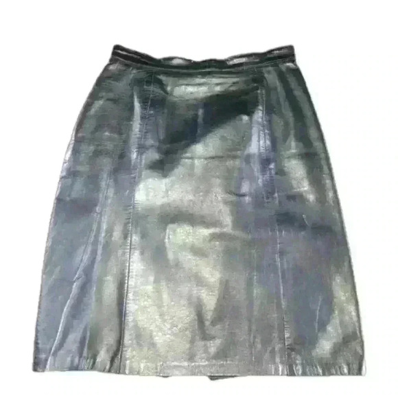 Phoenix Leather Pencil Skirt sz 4 - Picture 1 of 6